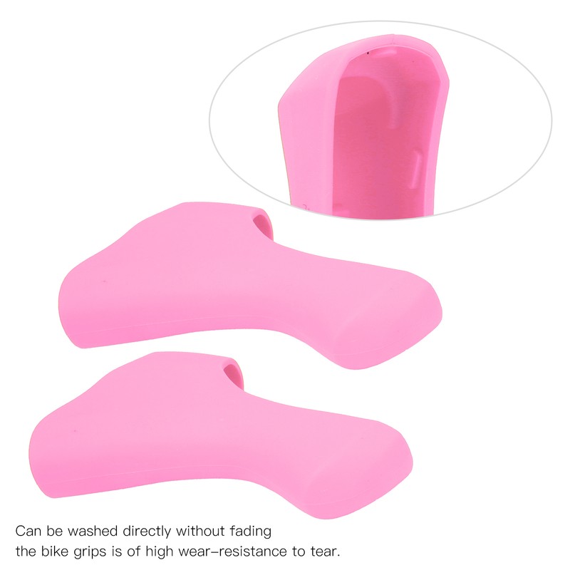 1Pair Bike Handlebar Cover Silicone Protective Comfortable Grips for Road