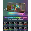 SZELAM Projection Alarm Clock,7.4" LED Mirror Digital Clocks Large Display,with