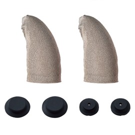 Elecom P-GMFF04SSV Smartphone Game Accessory Finger Cap FIT Silver Fiber S Size Focus Click Button 2 Pieces Silver