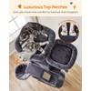 Feandrea Cat Tree, 81.1-Inch Large Cat Tower with 13 Scratching