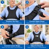 Adjustable Wheelchair Torso Support Vest for Adults – Black Positioning