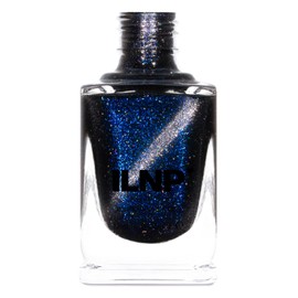 ILNP Darkest Hour - Black-Based Blue Magnetic Shimmer Nail Polish - Vegan, Cruelty Free, Non Toxic