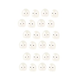 FDEETY 24 Stück Briketts Ornament Auto Rückspiegel Dekoration Mini Cartoon Ornamente Miniatur Landschaft Auto Innenausstattung Armaturenbrett Dekorationen Auto Deko Car Accessories(Glow-in-the-Dark)