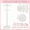 Baby Clothes Display Stand Wooden Baby Shower Clothes Rack, White