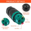 Fousenuk Pack of 4 IP68 Cable Connectors, Waterproof Cable Connector,