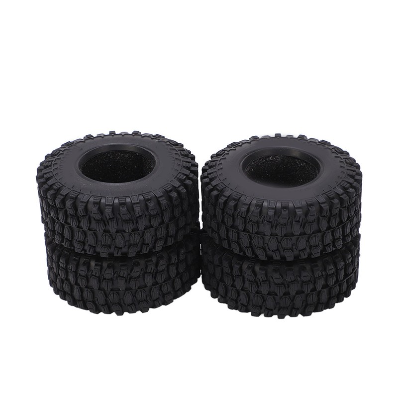 4PCS RC Wheel Tire Rubber Tyre 51mm Diameter for Axial