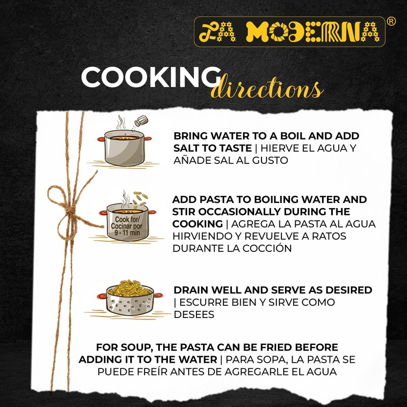 LA MODERNA, Noodles, Pasta, Made with Durum Wheat Grits, Enriched