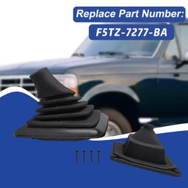 ASKALL Transmission Shifter Lever Boot with Mouting Bracket Compatible with Ford F-150 F-250 F-350 Bronco Replace F5TZ7277BA F5TZ-7277-BA Manual Transmission Shifter Boot