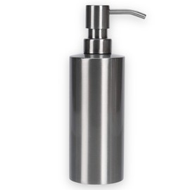 MIJOMA Stainless Steel Soap Dispenser, Dispenser for Liquid Soap, 350 ml, Ideal for Kitchen and Bathroom