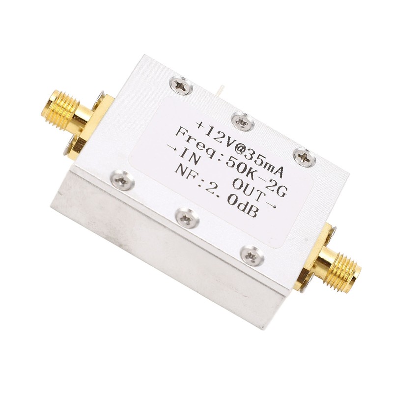 Broadband Amplifier 50K‑2GHZ LNA Amplifier Low Noise 31dB High Gain