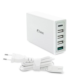 FANTEC QC3-A22 Quick Charge 3.0 Ladegerät und 2X USB Anschlüssen mit 36W Schwarz