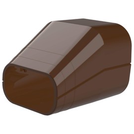 TS 100 EXC Pipe Outlet End Piece Brown for Duct Air Conditioning