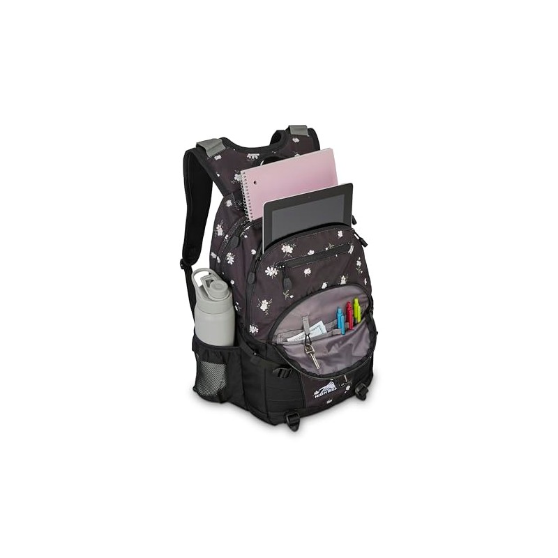 High Sierra Loop Daypack, Floral/Black, One Size