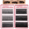 Yomice Individual Cluster Lashes Extensions 600Pcs D Curl Natural Lash