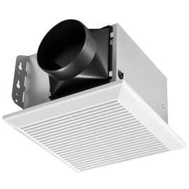 GROWNEER Bathroom Exhaust Fan, 110 CFM 1.0 Sone Bathroom Fan No Attic Access Needed, Ceiling or Wall Mount, 7.68 x 9.25 inch, White