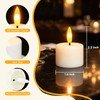 Rechargeable Tea Lights Flameless Candles with Remote Timer Coated with