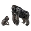 Crystal Puzzle | 3D Gorilla Pair | Transparent Design |
