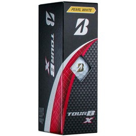 Bridgestone B4GXJ Tour B X Golf Balls, 2024 Model, 12 Balls, Pearl White