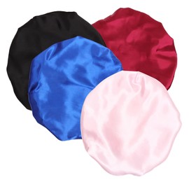 NOLITOY Satin Head Wrap for Sleeping Pack Cap Wide Elastic for Women Hair Bonnet for Sleeping Satin Hair Scarf