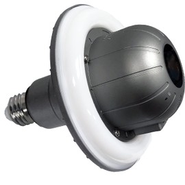 1080p HD Wi-Fi Indoor/Outdoor Waterproof Night Vision E26 LED Security Floodlight Camera (Model 2)