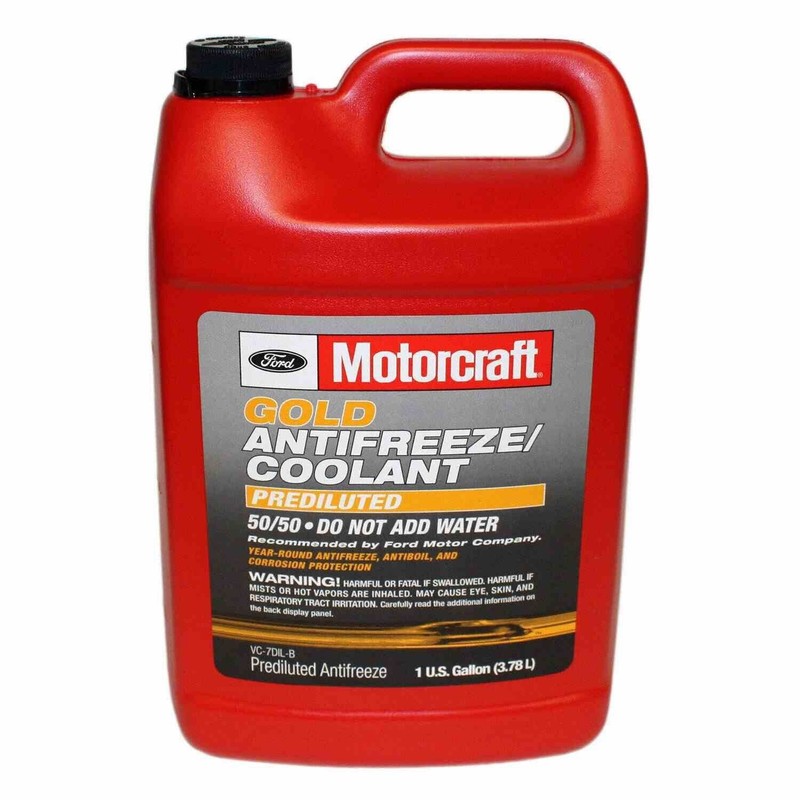Motorcraft 4x Engine Coolant Antifreeze MOTORCRAFT VC-7DIL-B GOLD PREDILUTED ANTIFREEZE