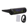 SUPVOX Automobile Digital Clock Solar Car Clock Calendar Thermometer Led