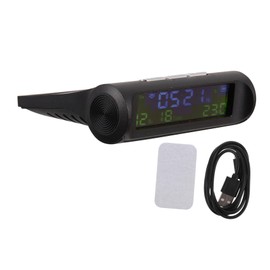 SUPVOX Automobile Digital Clock Solar Car Clock Calendar Thermometer Led Display Auto Digital Timer Car Dash Clocks