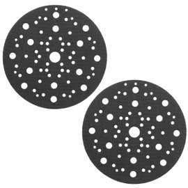 Pack of 2 Sanding Disc Protectors, Soft Pad, Pad Saver 150 mm, Protective Pad 70-Hole with Fastening, Compatible with Mirka 8295612111, for Mirka Sanding Discs 150 mm