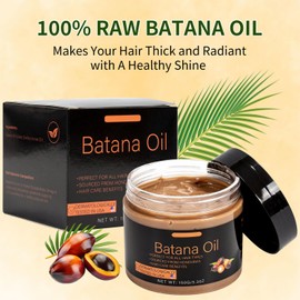 Raw Batana Oil for Hair Growth,5.3 Oz Natural Pure Dr. Sebi Botana Oils,Unrefined Organic Raw Batana Oil for Hair Care,Enhances Hair Thickness for Men & Women