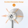 LEPOWER Metal Desk Lamp, Adjustable Goose Neck Table Lamp, Eye-Caring