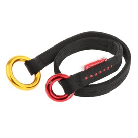 predolo Cambium Saver Retrievable Anchor Climbing Rope Rings Tree Arborist Friction Saver for Mountaineering Outdoor Exploring Backpacking, Black 90cm