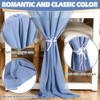 Chumia 24 Pack Chiffon Table Runners Romantic Sheer Table Decorations