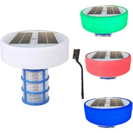 Ionizador de Piscina Solar ionizador de Piscina con Cepillo Papel Prueba Ideal Perfecto para Reducir el Agua purificadora Cloro