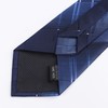 Corbata con cierre preatada para hombre, diseño de rayas, para