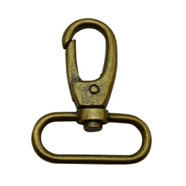 Wuuycoky Bronze 1.5" Inner Diameter Oval Ring Large Top Buckle Lobster Clasps Swivel Snap Hooks Pack of 6