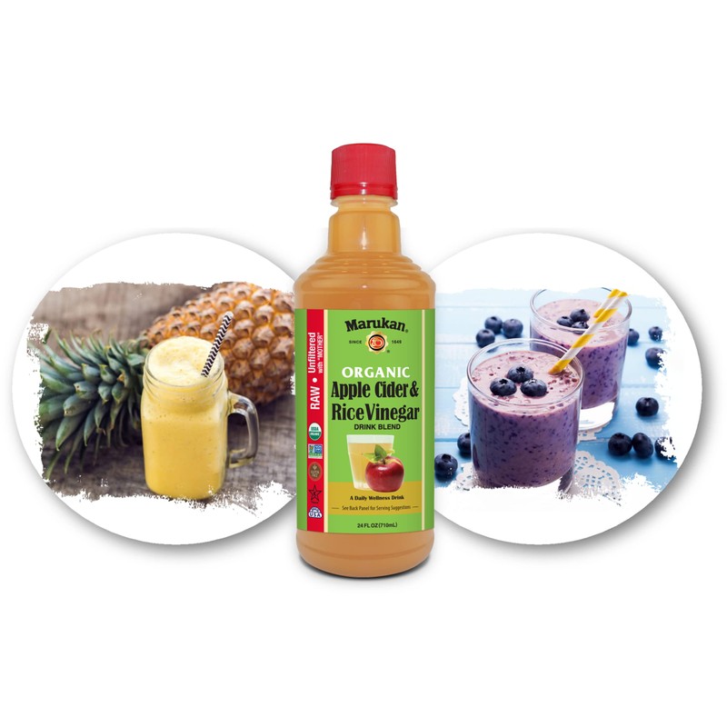 Marukan Organic Apple Cider Vinegar & Rice Vinegar Drink Blend,