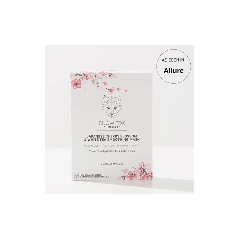 Snow Fox Skincare - Mascarilla Calmante Japonesa Con Flor De