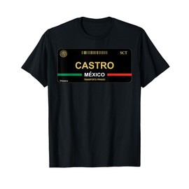 Apellido Castro License Plate Family Last Name Castro T-Shirt