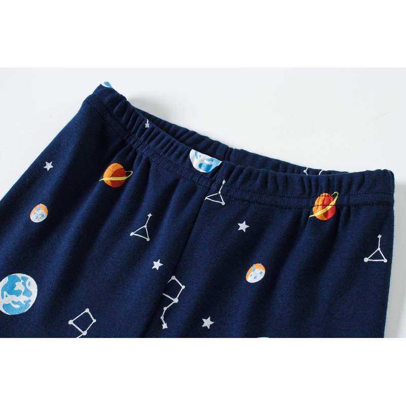 Akyzic Boys Space Pajamas 100% Cotton Rocket Pj 2 Piece