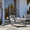 YITAHOME Hanging Egg Chair with Stand, Rattan Wicker Swing Egg