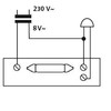 HUBER Surface-Mounted Door Bell Push Button 1-Way Polystyrene Door Bell