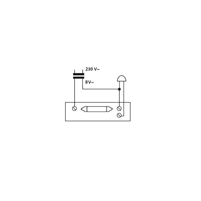 HUBER Surface-Mounted Door Bell Push Button 1-Way Polystyrene Door Bell