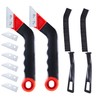 Grout Removal Tool Kit - 2 Scrapers, 6 Blades &