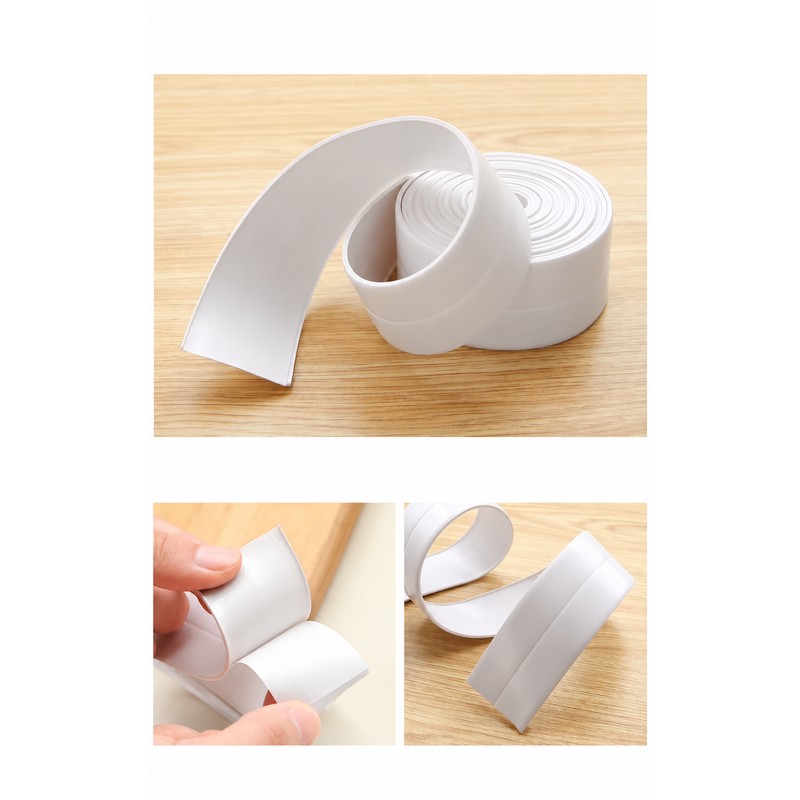 Self-Adhesive PVC Sealing Tape for Sink and Bathroom Edges –