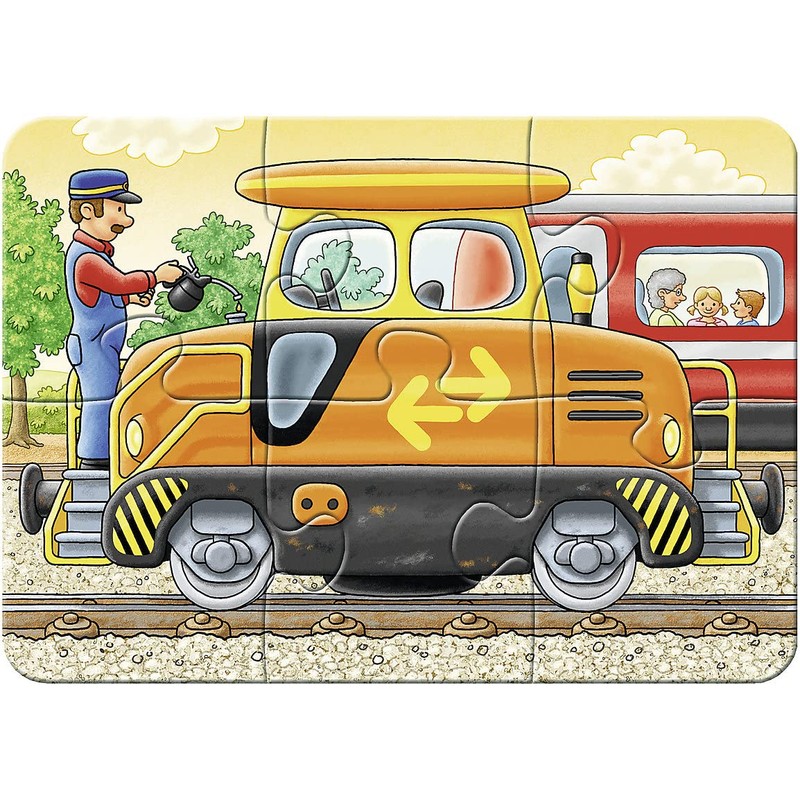 Ravensburger My First Puzzle Children's Puzzle, At work., grey