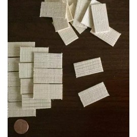 MrTrain Miniature Pine Shingles Approx. 100 pc. | 1.5"x 3/4" Dollhouse | Birdhouse