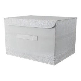 Miniso Caja De Almacenamiento Plegable Gris 40x30x25 Cm