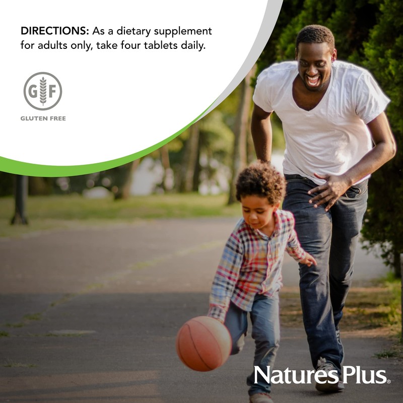 NaturesPlus Calcium/Magnesium/Vitamin D3 with Vitamin K2 - Supports Bone &