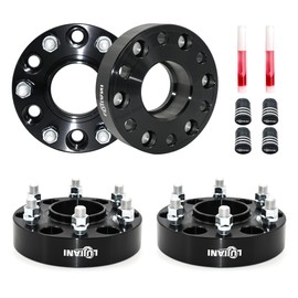 LUJIANI 6 Lug 6x5.5 Wheel Spacers,1.5 inch 6x139.7mm Tire Spacers M14x1.5 Studs 78.1mm Bore Hubcentric Forged Spacer, 4 Pack Hub Centric Wheel Spacers Compatible with Chevy GMC 99-21 Silverado 1500