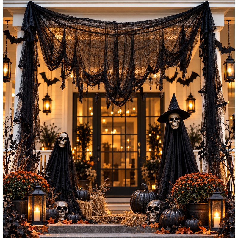 Halloween Creepy Cloth for Haunted Decor – 76 x 198